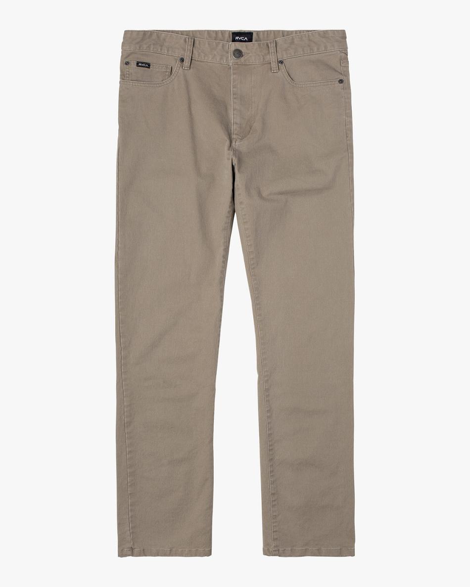 Pantalones Rvca Daggers Slim Fit Twill Hombre Wood | COJVR49172