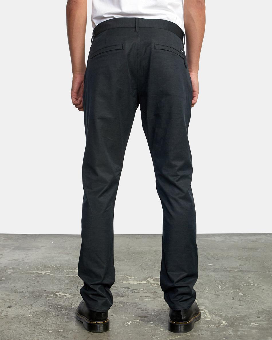 Pantalones Rvca Daggers Tech Chino Hombre Negras | COEAH34555