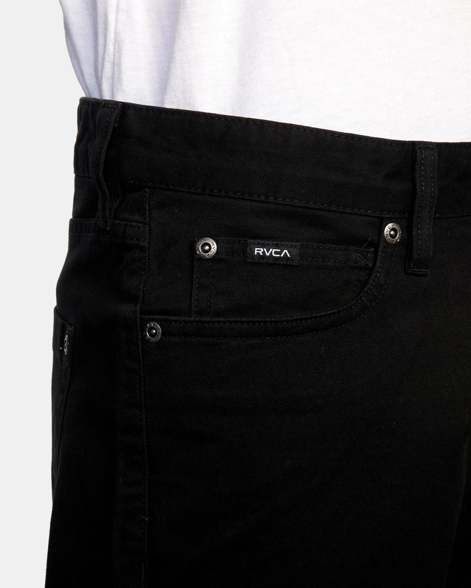 Pantalones Rvca Daggers Twill Slim Fit Hombre Negras | BCOSO68434