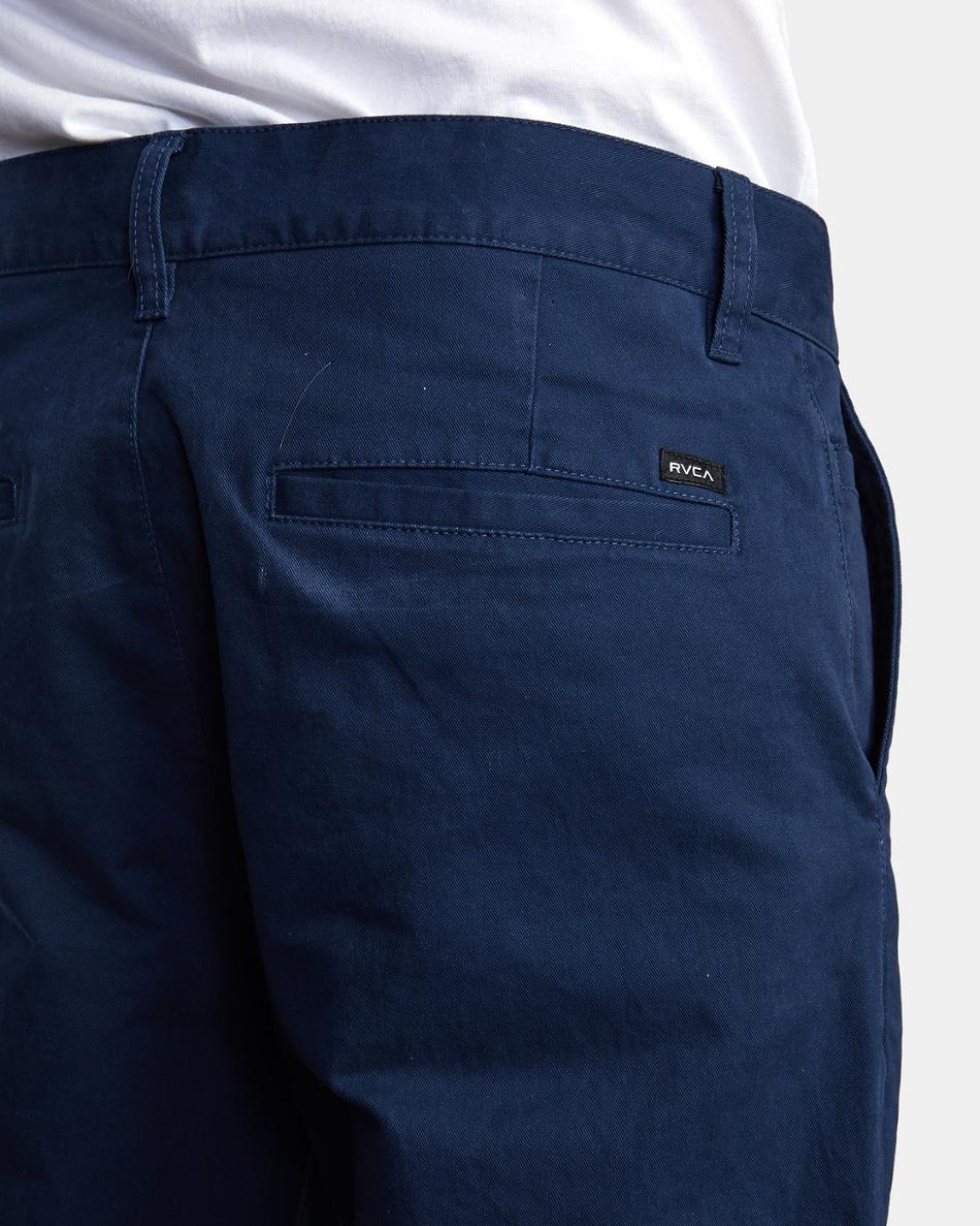 Pantalones Rvca HITCHER Hombre Azules | QCOUV84424