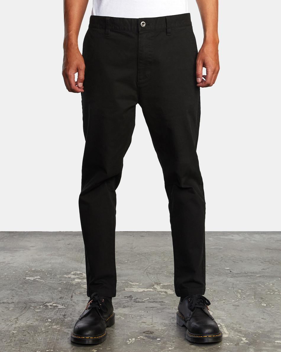 Pantalones Rvca HITCHER Hombre Negras | SCONY43671