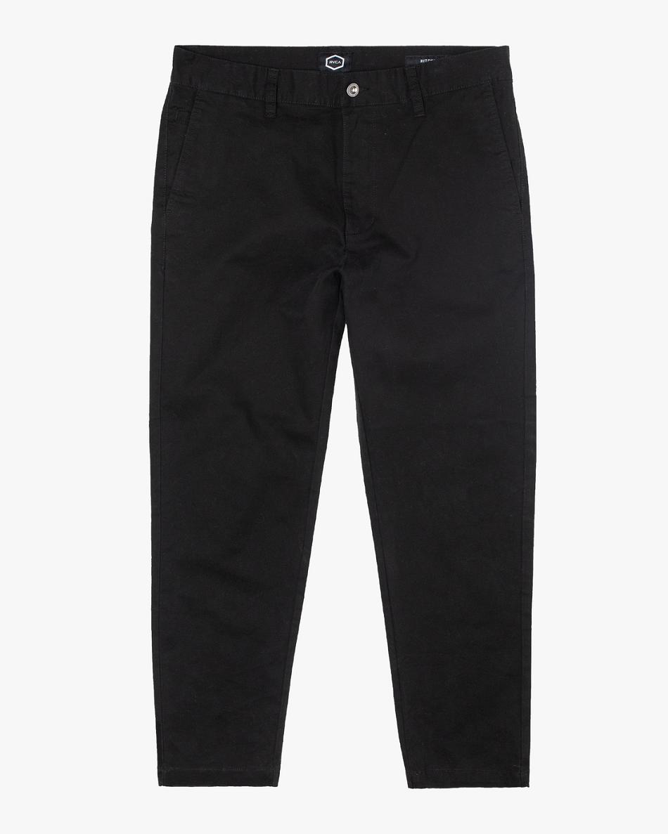 Pantalones Rvca HITCHER Hombre Negras | SCONY43671