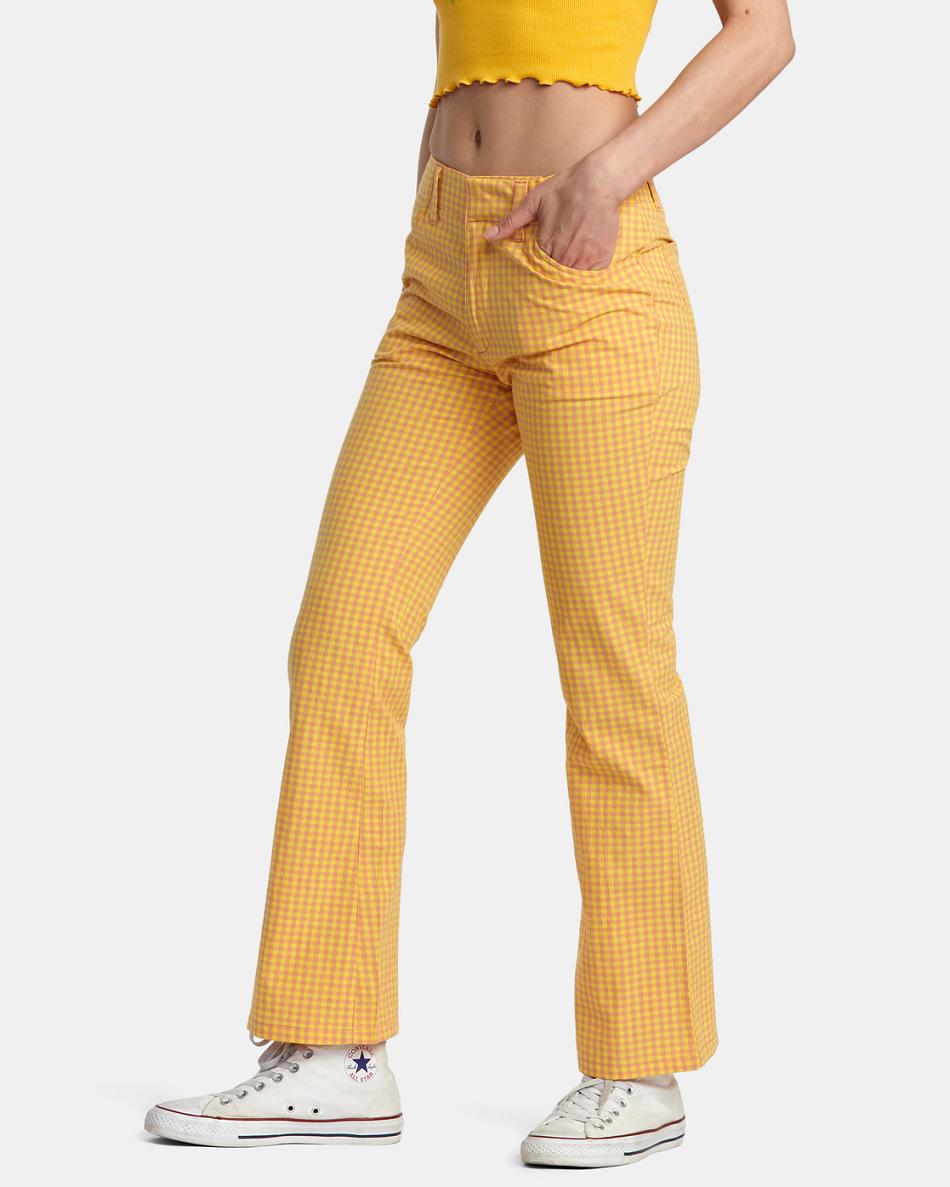 Pantalones Rvca Kennedy Cropped Mujer Lilikoi | COZPD71510