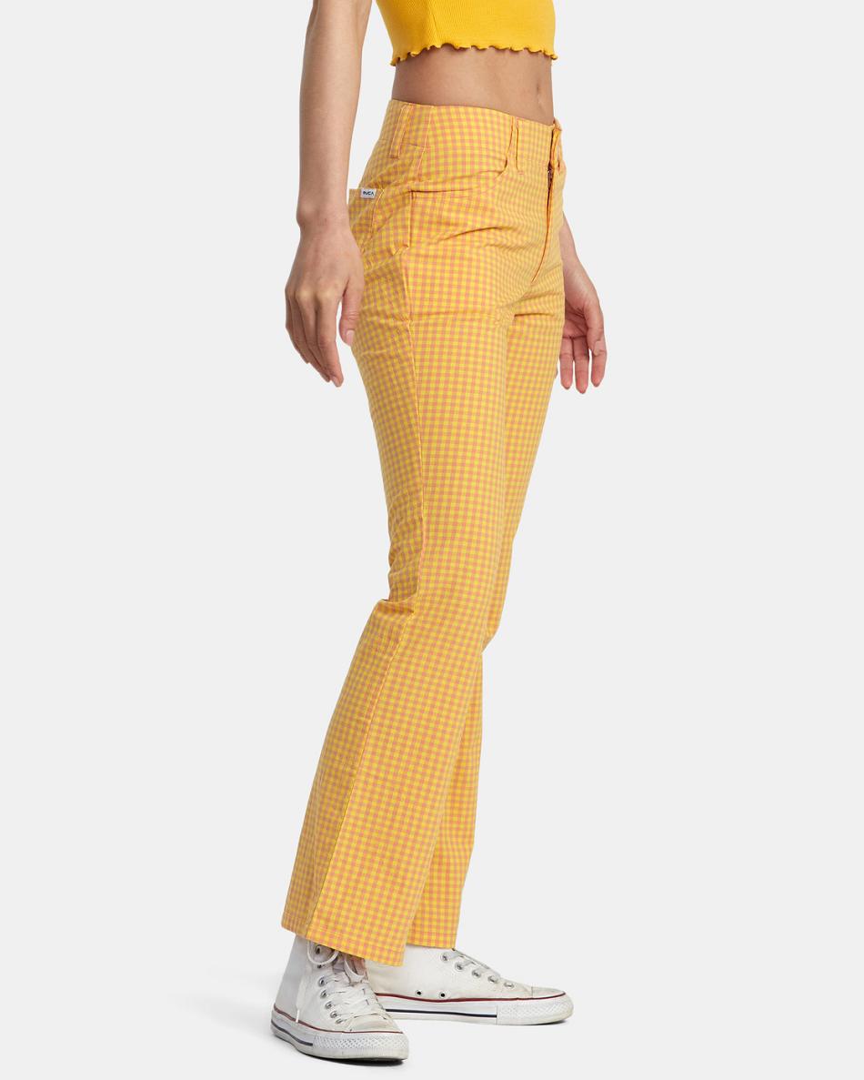 Pantalones Rvca Kennedy Cropped Mujer Lilikoi | COZPD71510