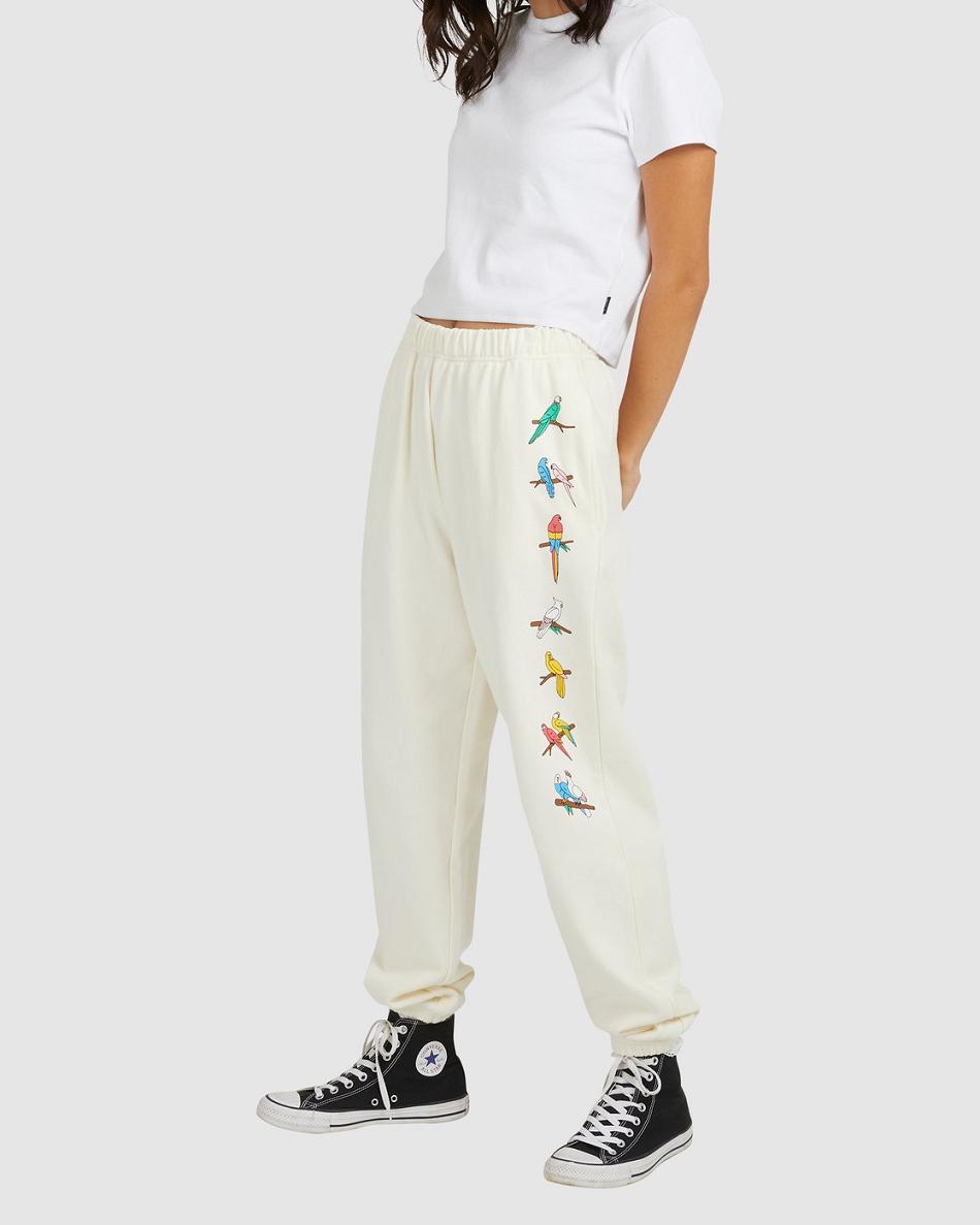 Pantalones Rvca LP x KLW Parrot Ice Mujer Cloud | GCOEC39021