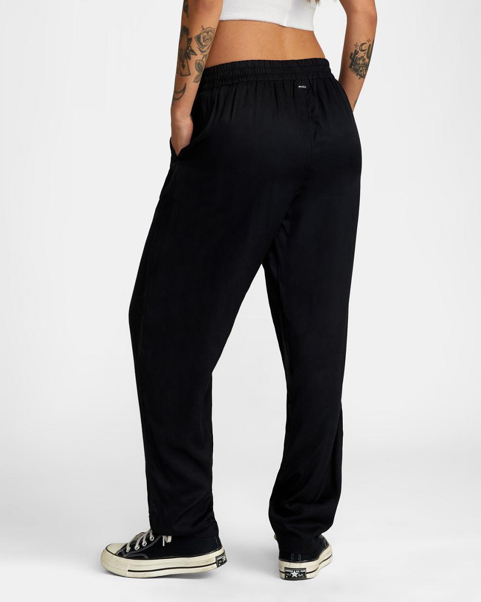 Pantalones Rvca New Yume Beach Mujer Negras | ACODF75167