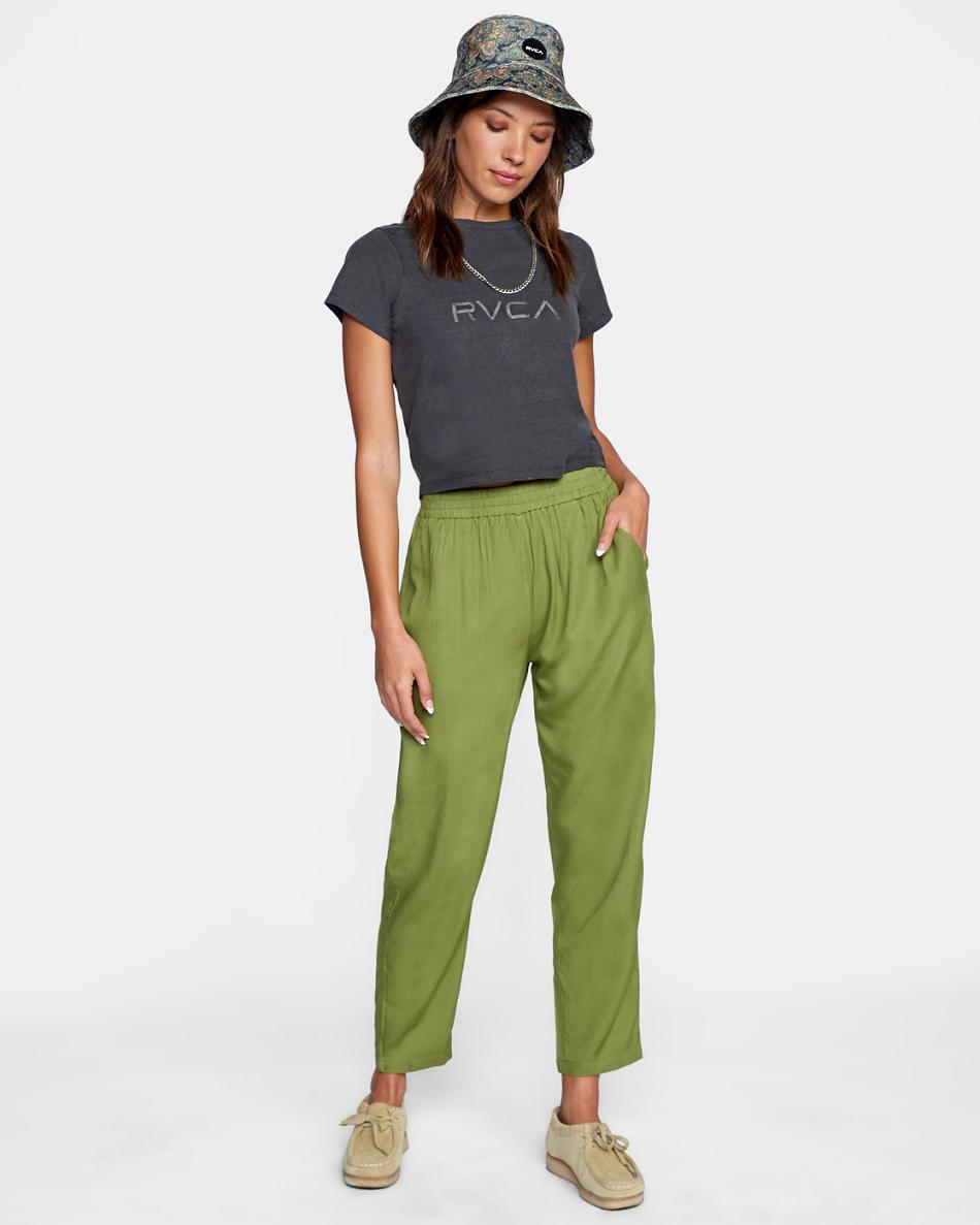 Pantalones Rvca New Yume Beach Mujer Verde | SCONY13495