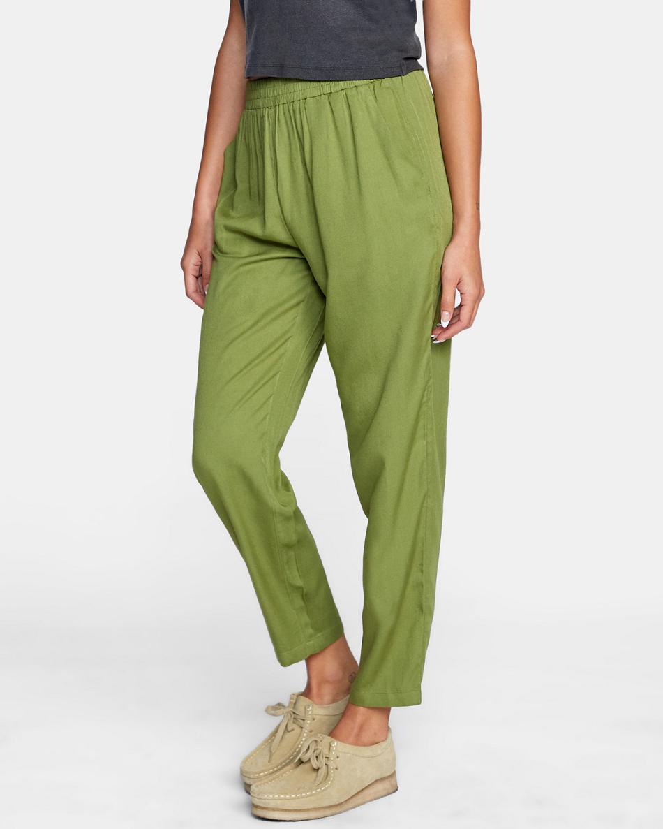 Pantalones Rvca New Yume Beach Mujer Verde | SCONY13495