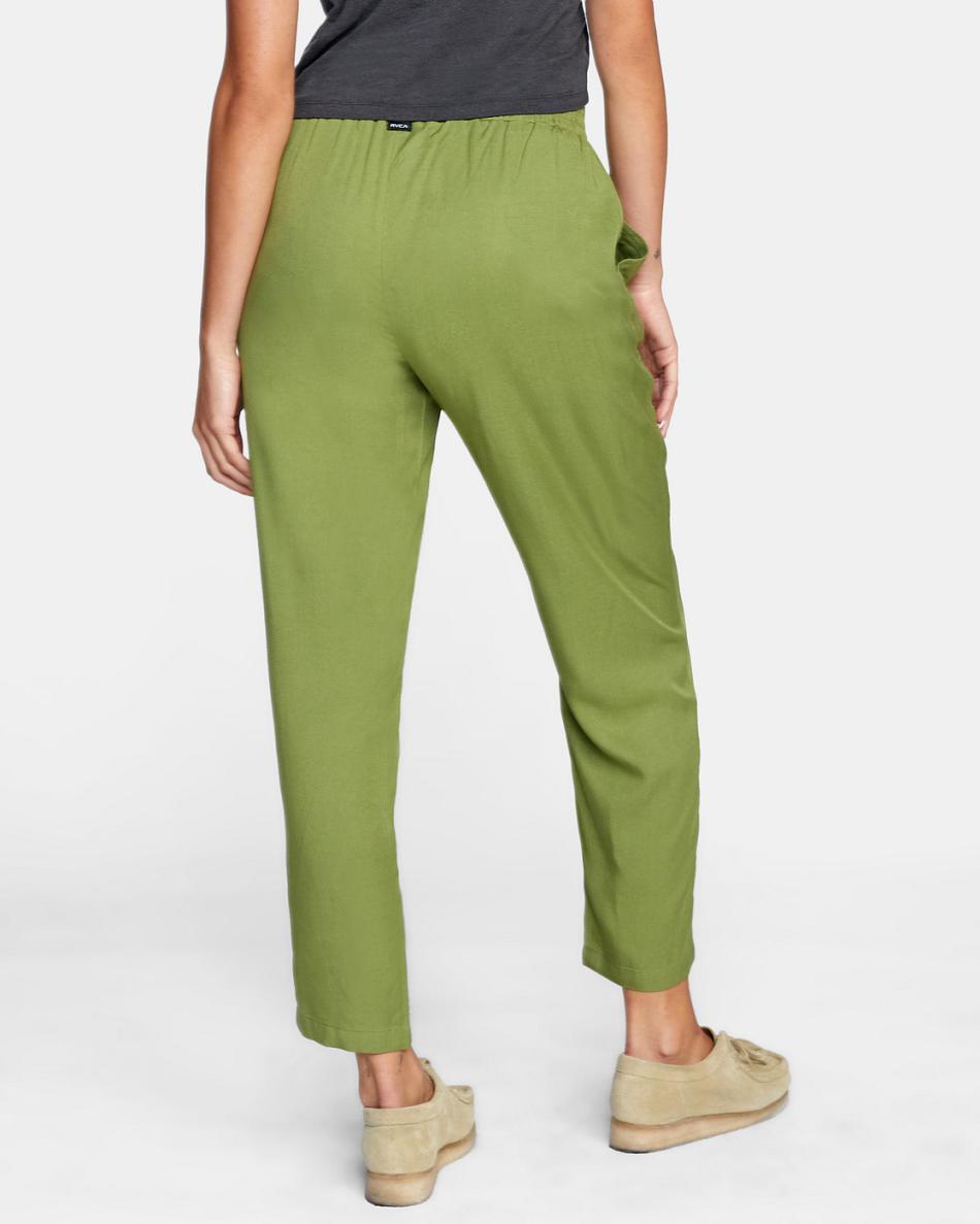 Pantalones Rvca New Yume Beach Mujer Verde | SCONY13495