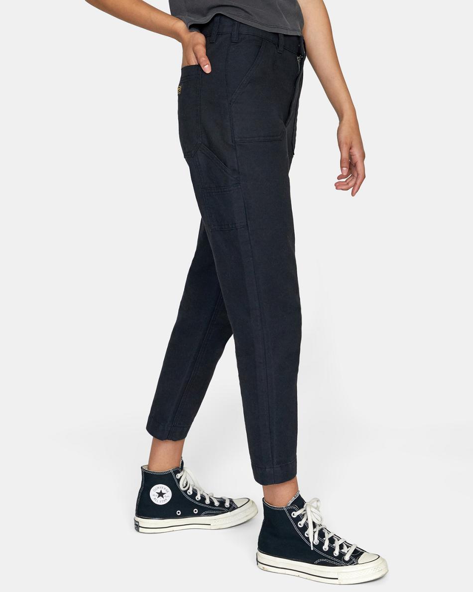 Pantalones Rvca Recession Pant Mujer Negras | COXMI98259