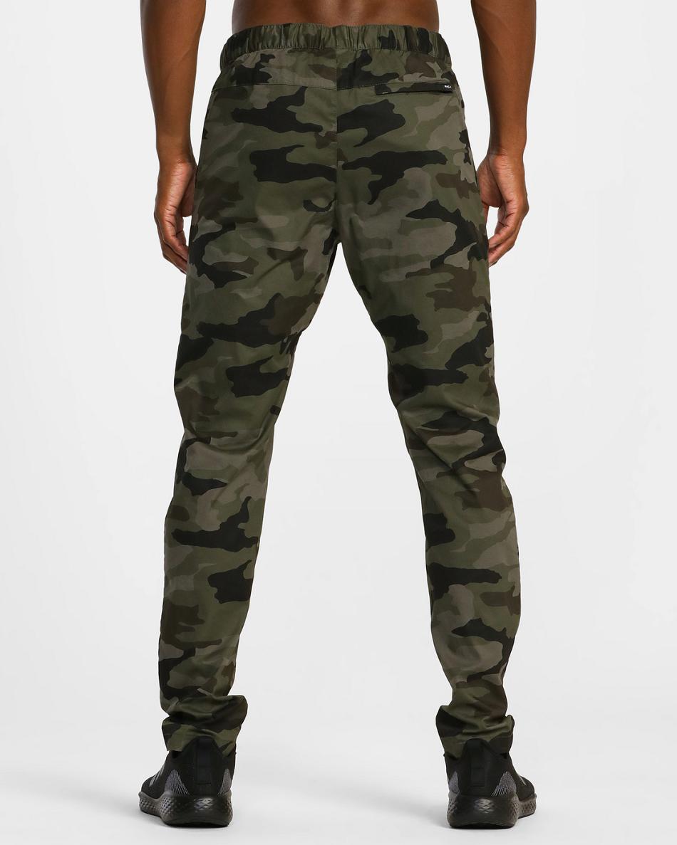 Pantalones Rvca Spectrum Pista III Hombre Verde Camuflaje | CODFL59860