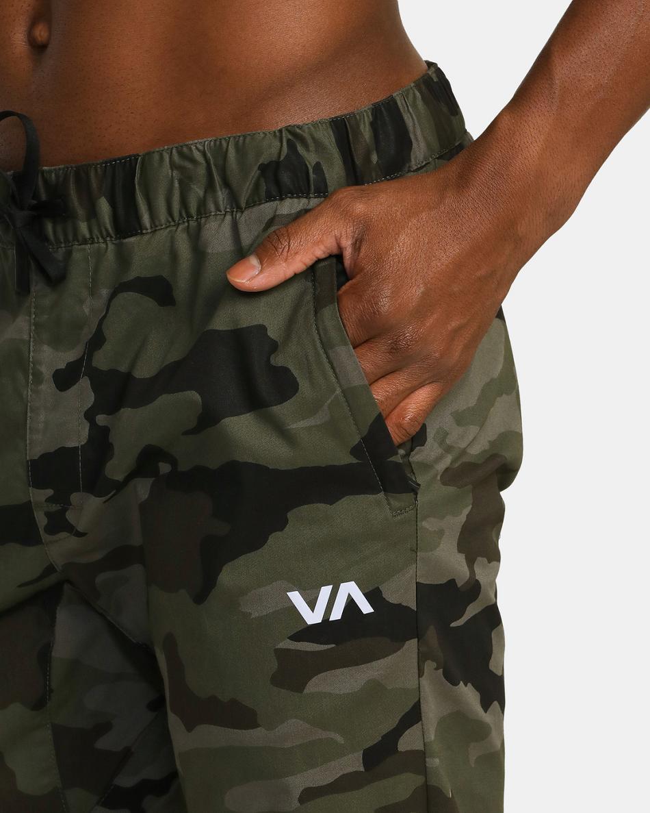 Pantalones Rvca Spectrum Pista III Hombre Verde Camuflaje | CODFL59860