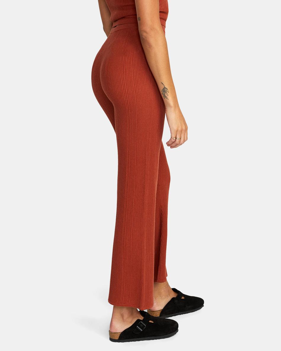 Pantalones Rvca Swerve Flared Mujer Arabian Spice | BCOSD71497