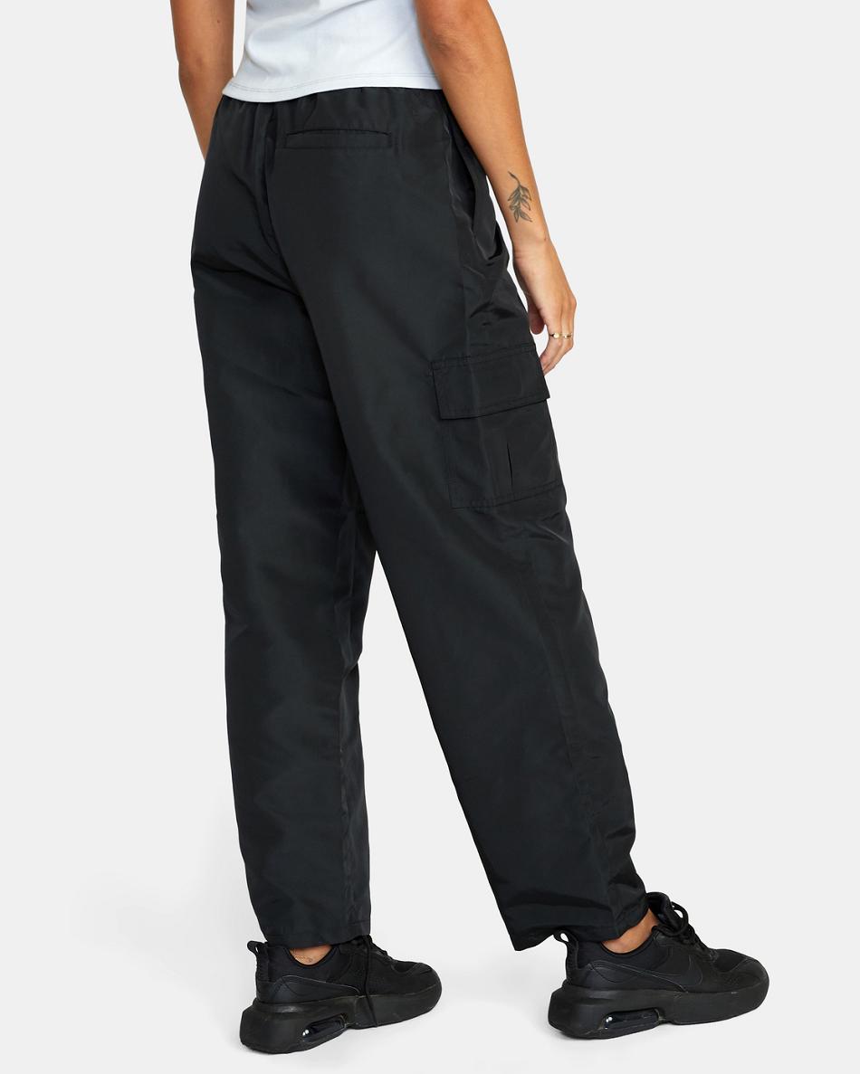 Pantalones Rvca Swish Cargo Pista Mujer Negras | BCOSD28016