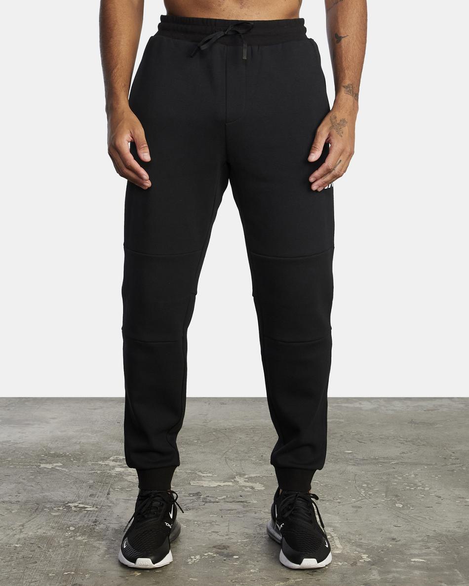 Pantalones Rvca Tech Fleece II Hombre Negras | ZCONQ80721