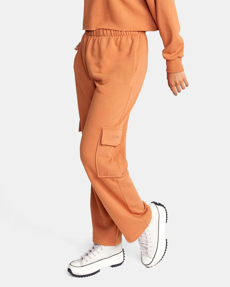 Pantalones Rvca Test Drive Cargo Mujer Amber | COCIF59864