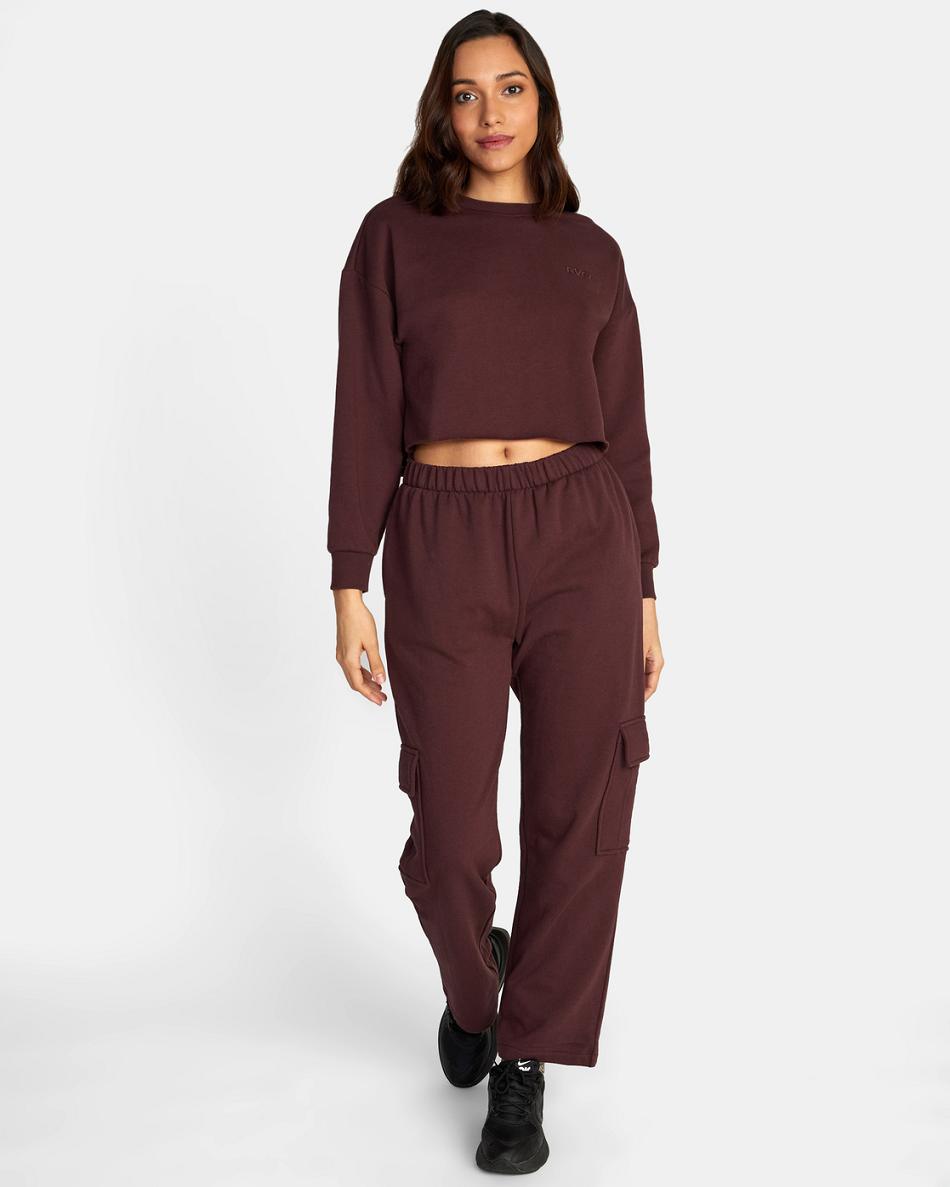 Pantalones Rvca Test Drive Cargo Mujer Espresso | COZPD34628