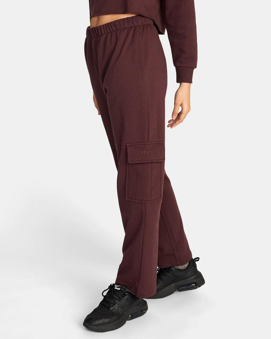 Pantalones Rvca Test Drive Cargo Mujer Espresso | COZPD34628