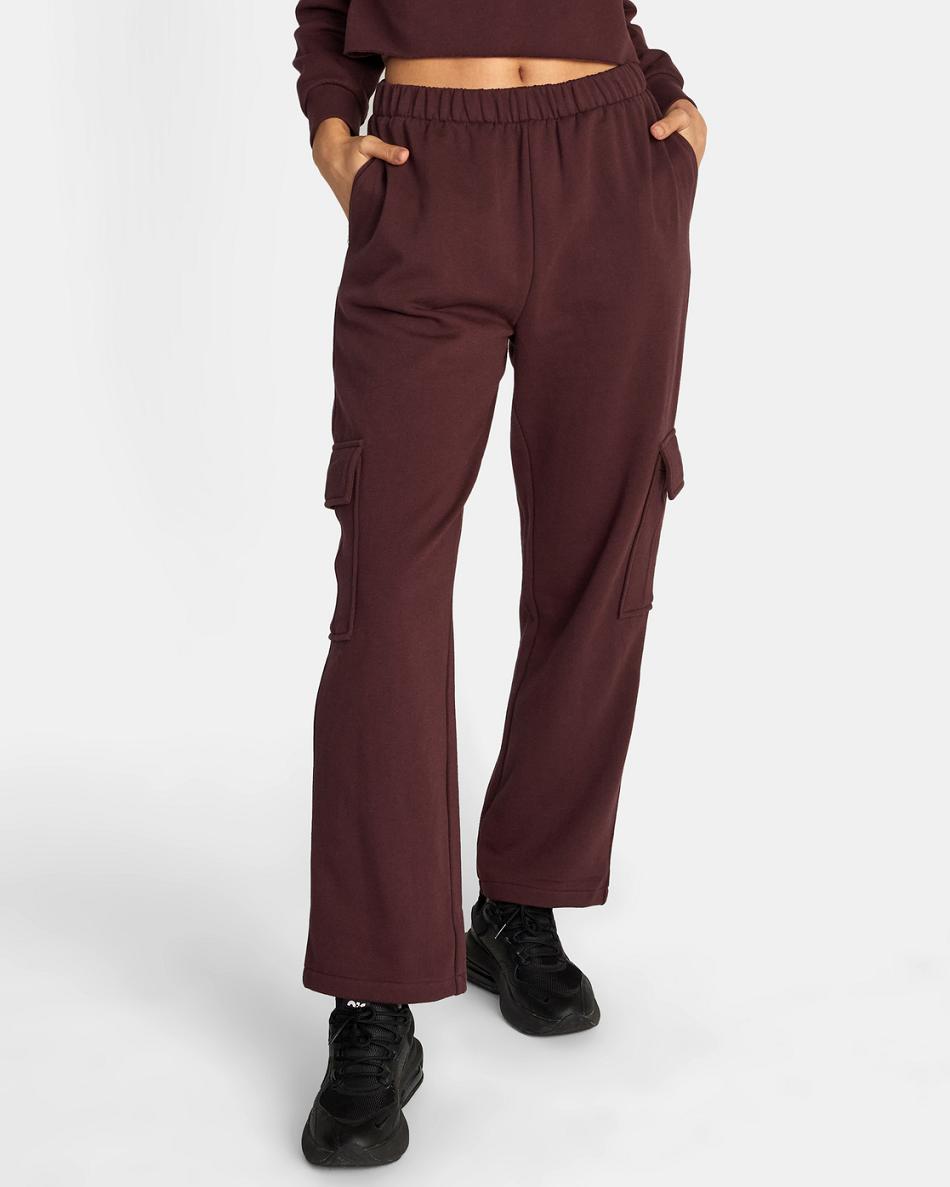 Pantalones Rvca Test Drive Cargo Mujer Espresso | COZPD34628