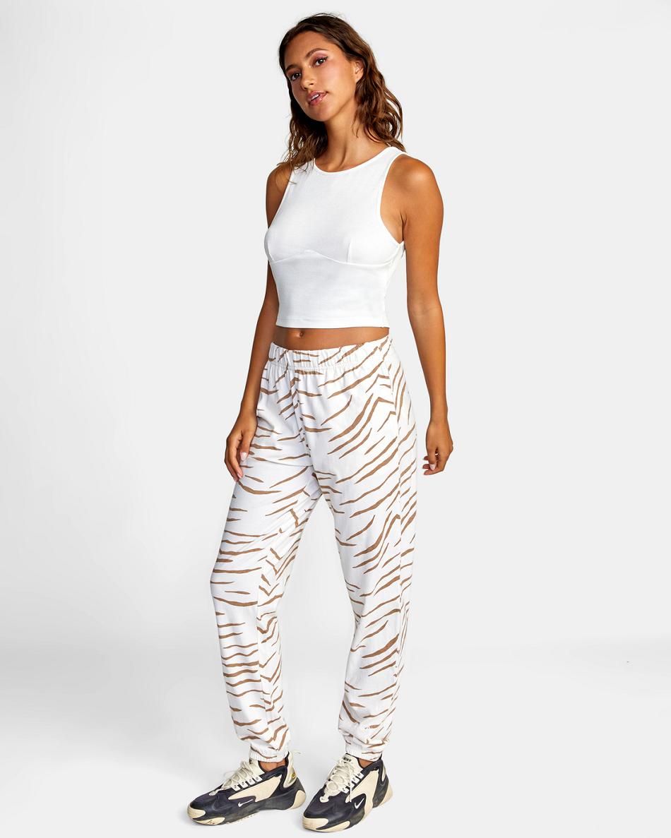 Pantalones Rvca Test Drive Mujer Wood | COCIF95968