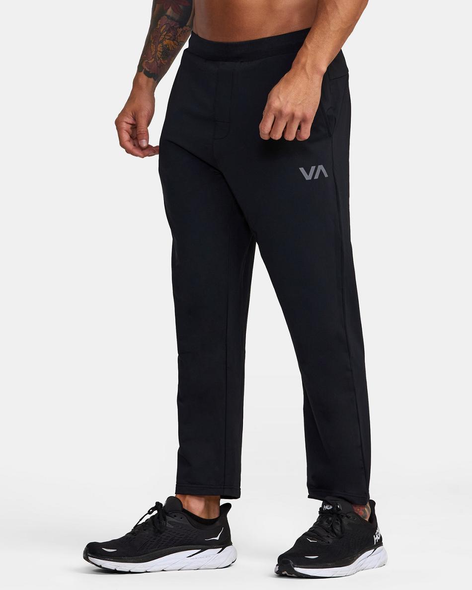 Pantalones Rvca Trainer Hombre Negras | DCOVO95254