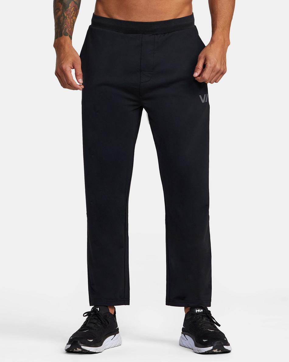 Pantalones Rvca Trainer Hombre Negras | DCOVO95254