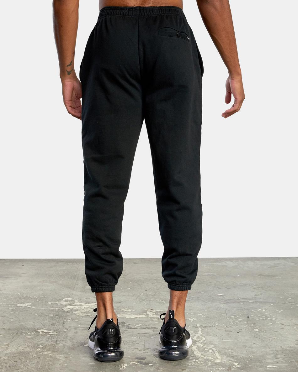 Pantalones Rvca VA Essential Hombre Negras | DCOKV96791