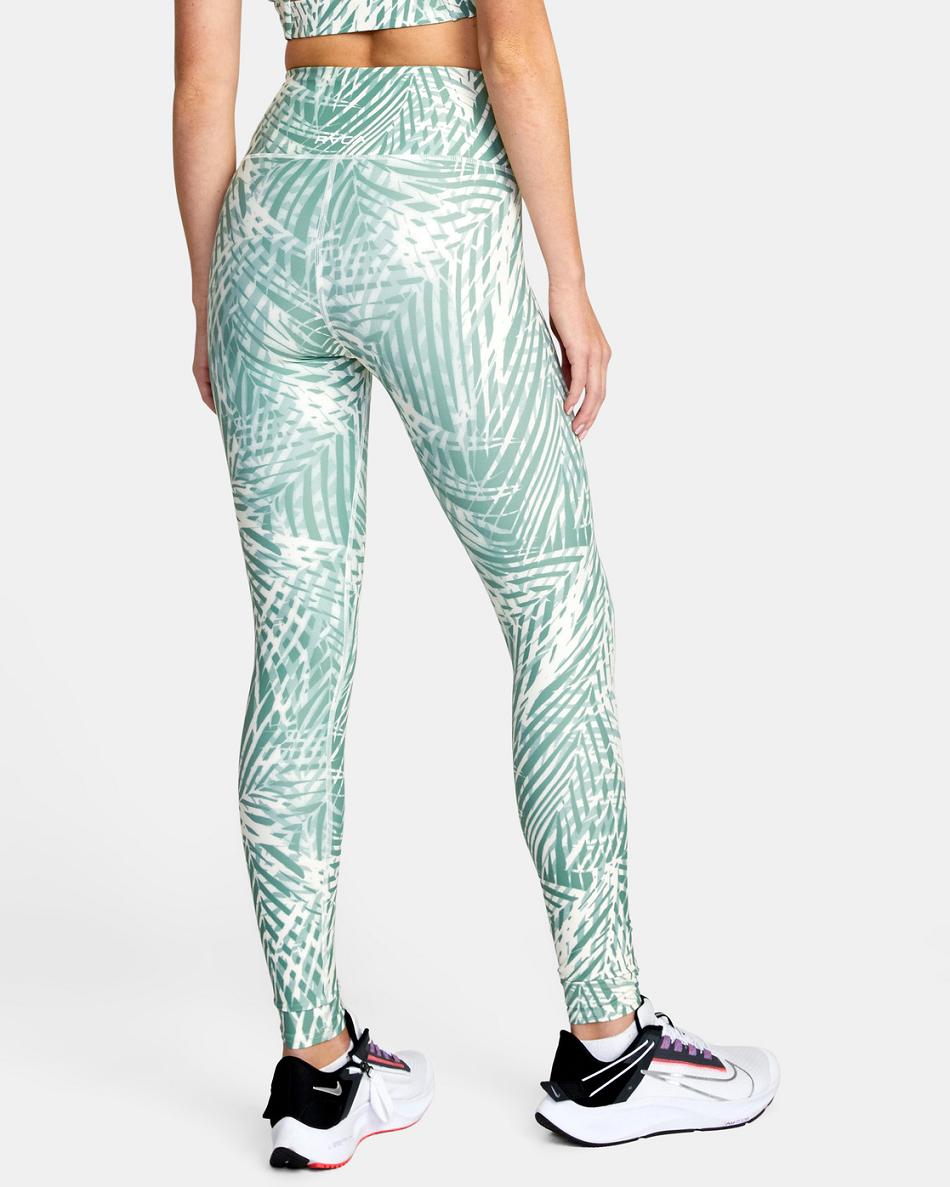 Pantalones Rvca VA Essential Workout Mujer Palms Spinish | ZCONQ17747