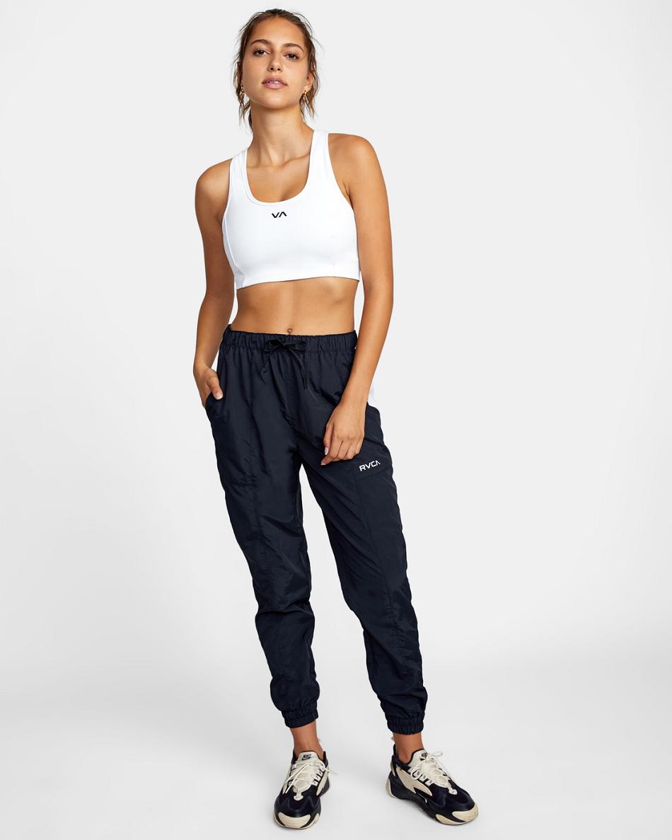 Pantalones Rvca VELOCITY STRETCH TRACK Mujer Black/White | XCOBH46055