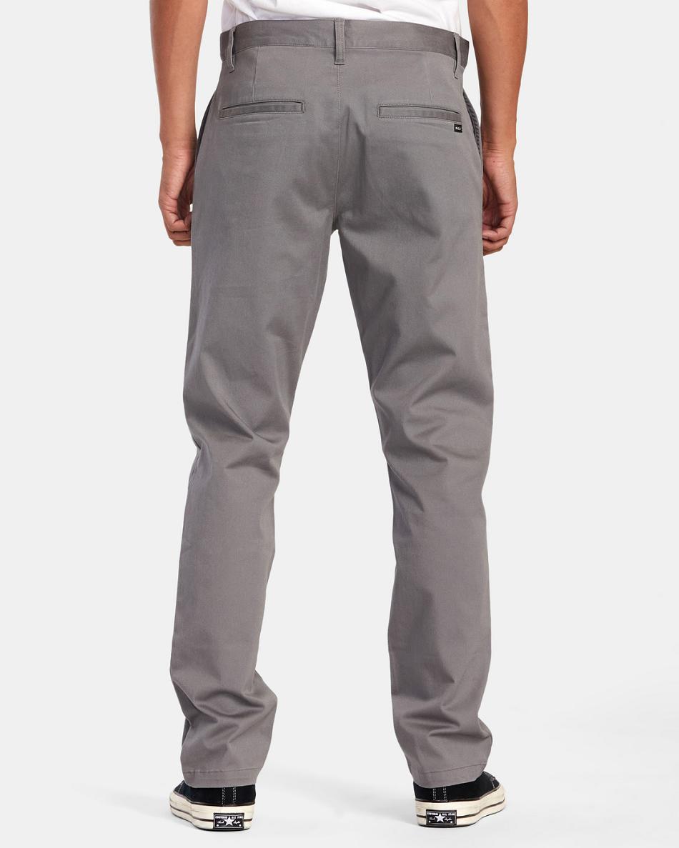 Pantalones Rvca Weekend Stretch Chino Hombre Smoke | LCOSX20122