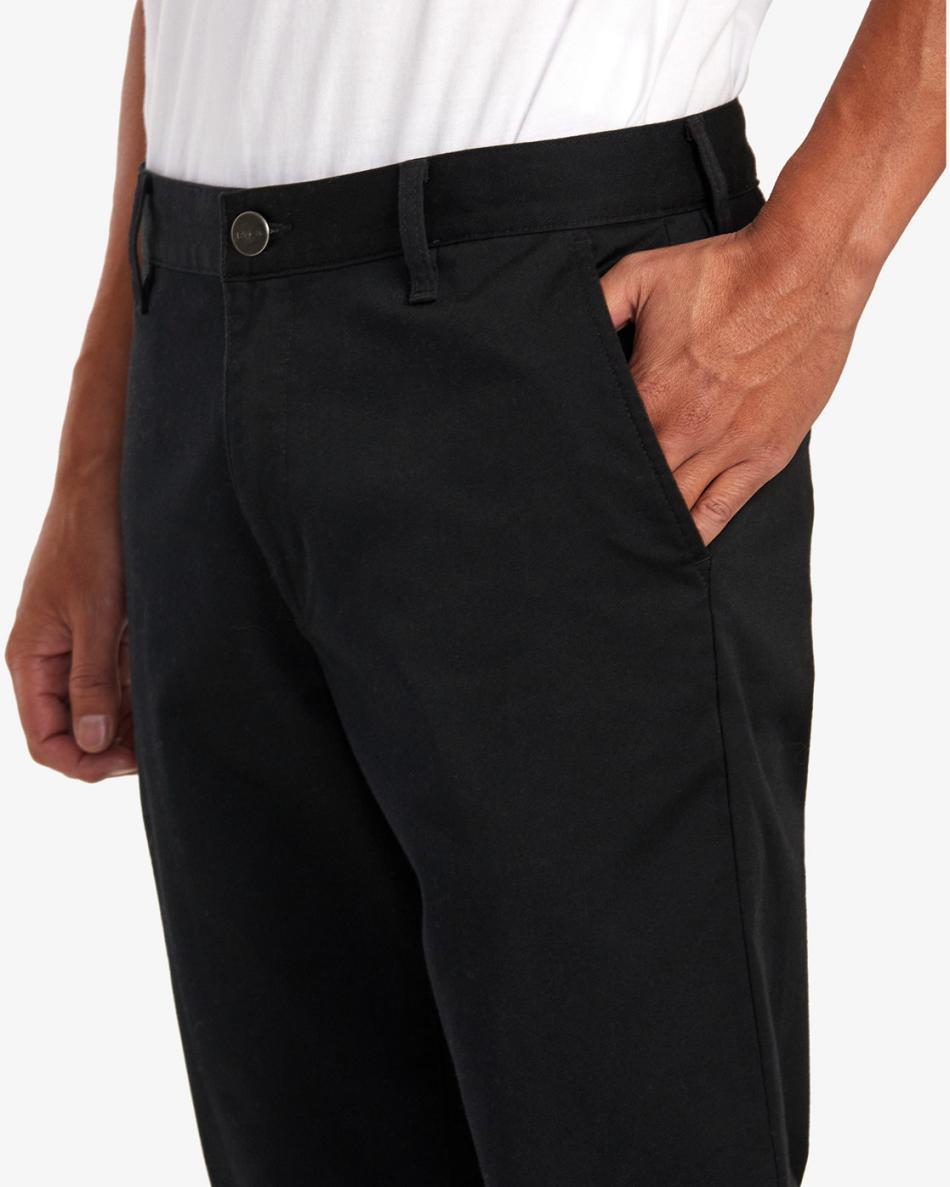 Pantalones Rvca Weekend Stretch Chino Hombre Negras | UCOTG56597