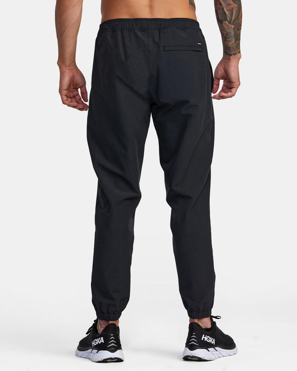 Pantalones Rvca Yogger Híbrido Hombre Negras | GCOUC42787