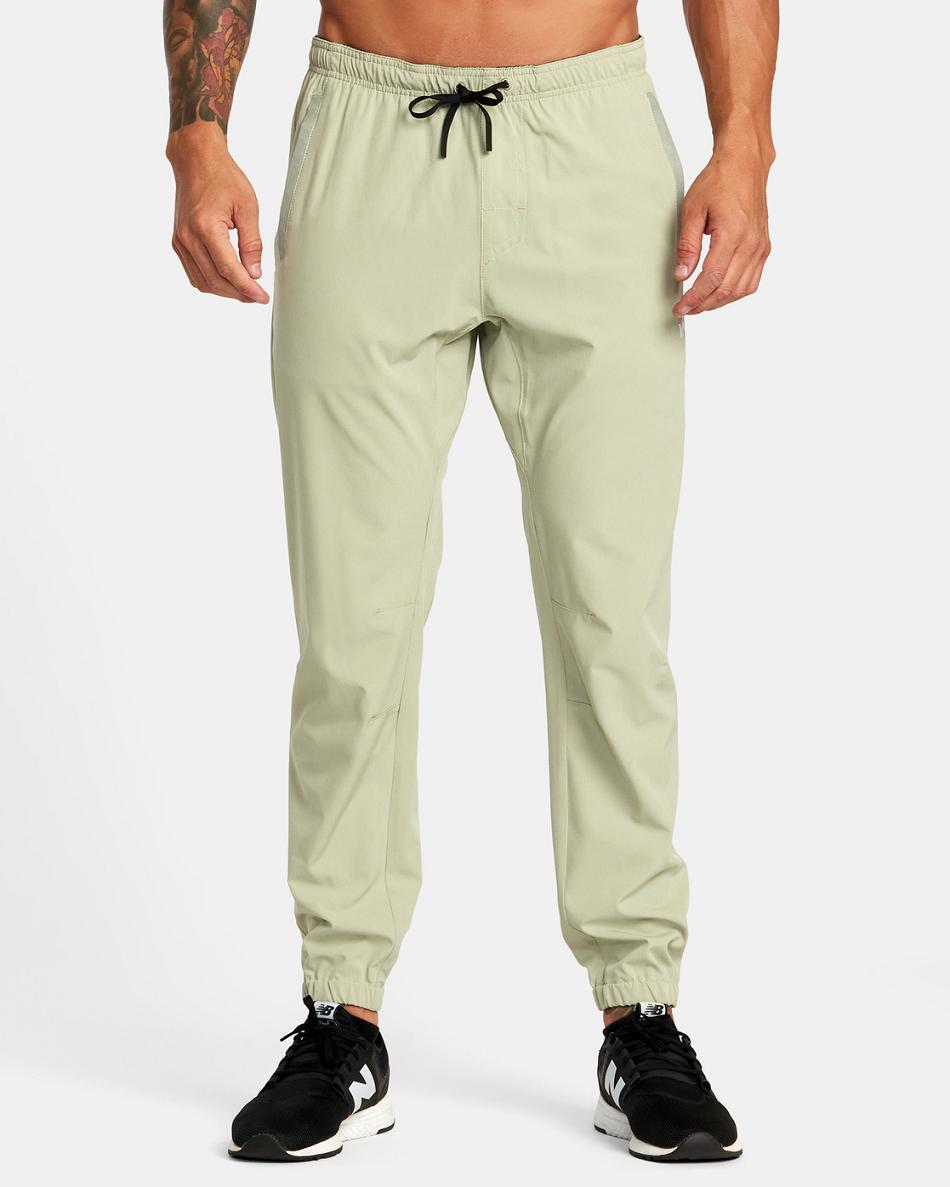 Pantalones Rvca Yogger Pista II Hombre Gris | ECOVG89053