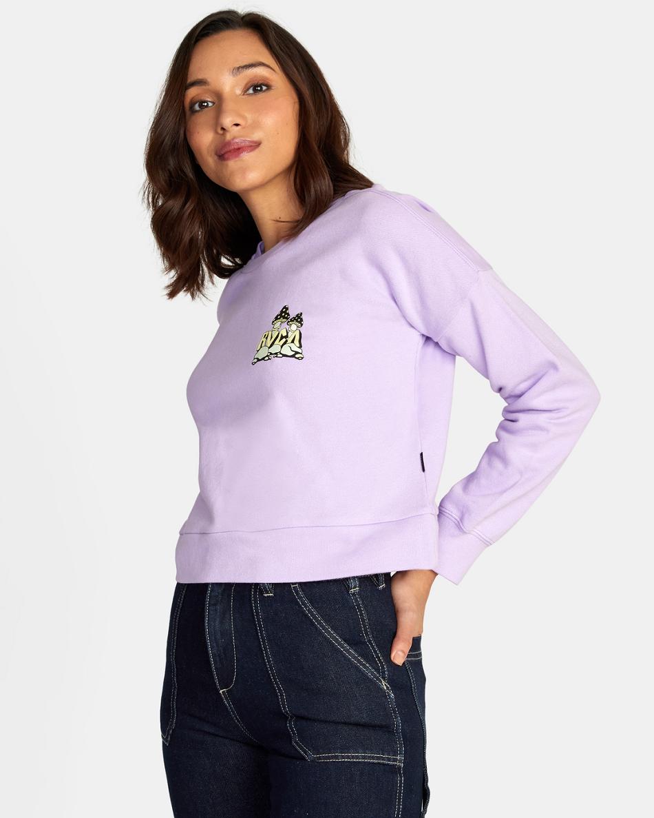 Ropa De Casa Rvca Mycelium Terry Pullover Mujer Lavanda | LCOSX81164