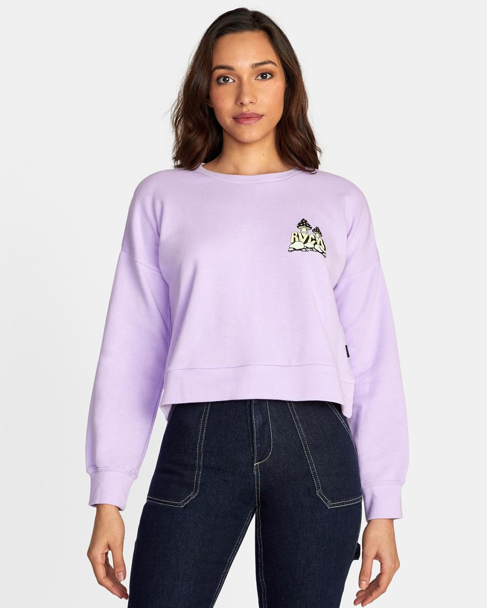 Ropa De Casa Rvca Mycelium Terry Pullover Mujer Lavanda | LCOSX81164