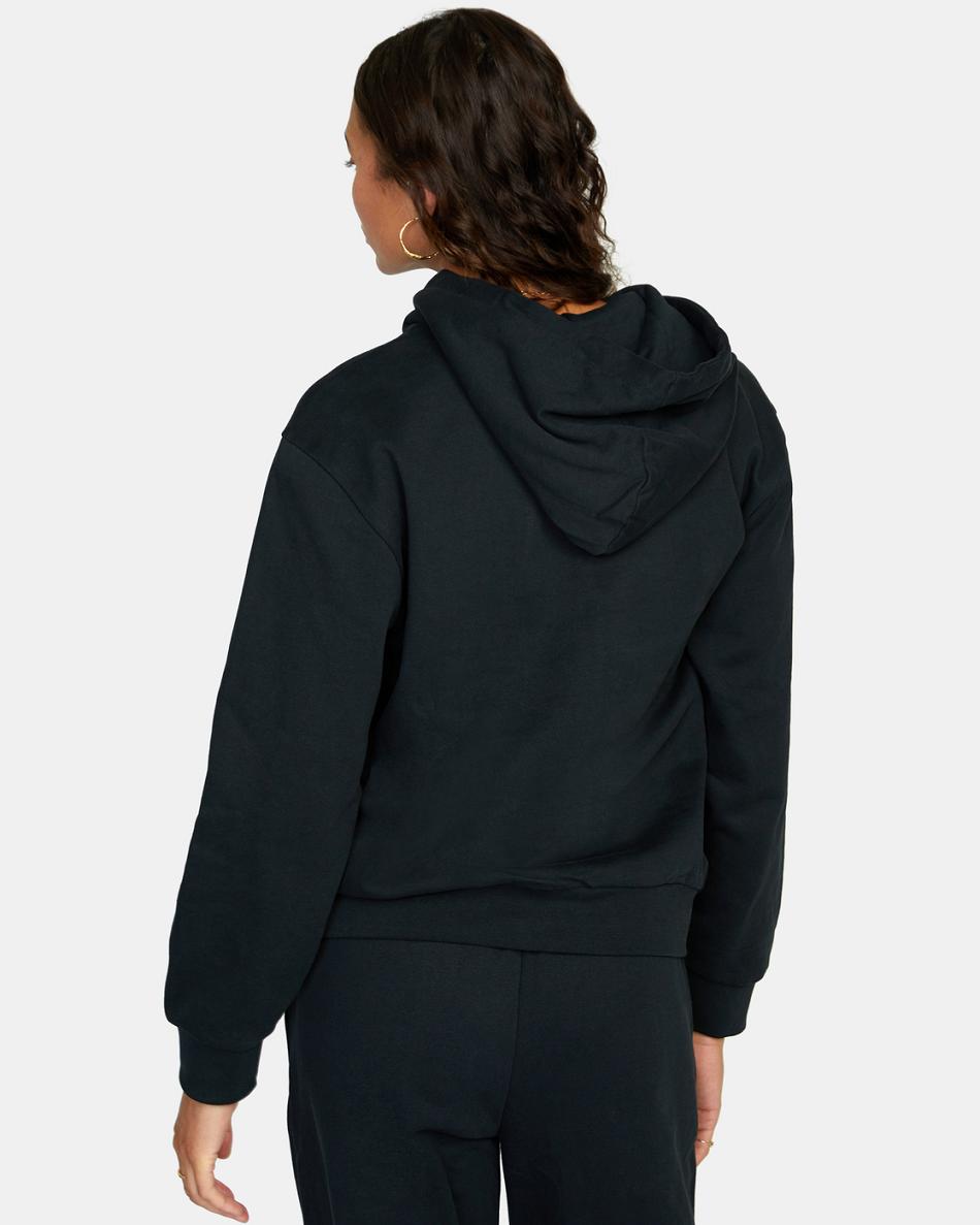 Ropa De Casa Rvca PTC Hoodie Mujer Negras | QCOUV23350