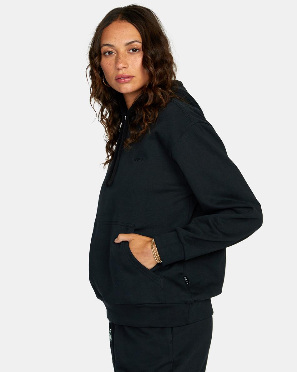 Ropa De Casa Rvca PTC Hoodie Mujer Negras | QCOUV23350