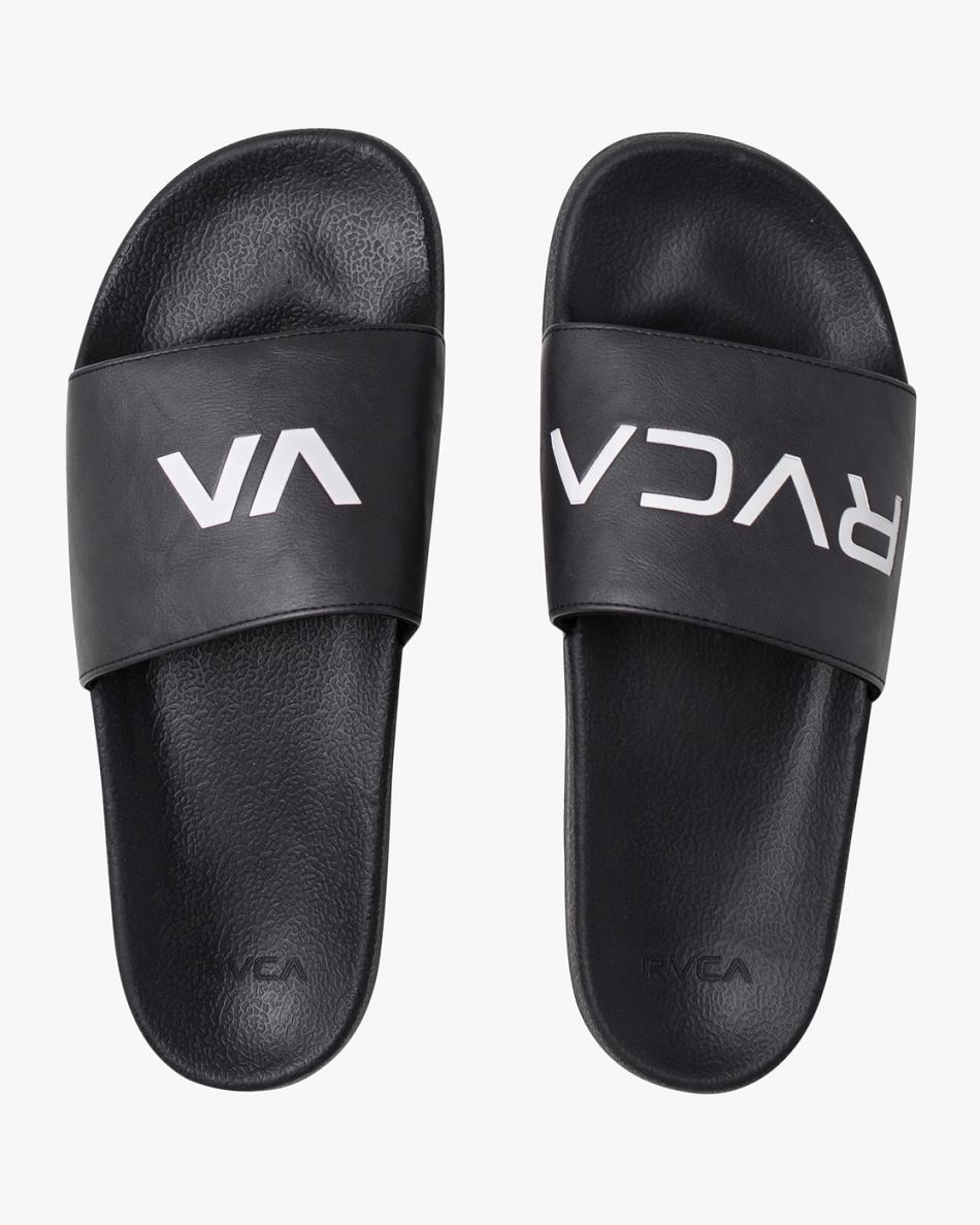 Ropa De Casa Rvca RVCA Deporte Chanclas Mujer Black/White | COJVR57407