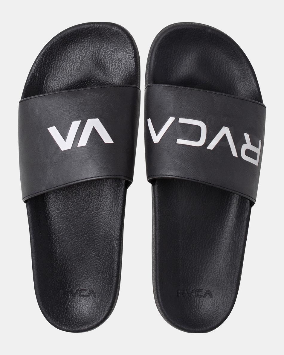 Ropa De Casa Rvca RVCA Deporte Chanclas Mujer Black/White | COJVR57407