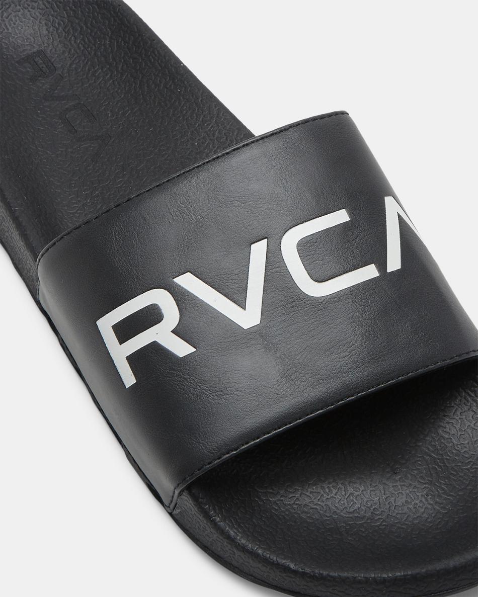 Ropa De Casa Rvca RVCA Deporte Chanclas Mujer Black/White | COJVR57407