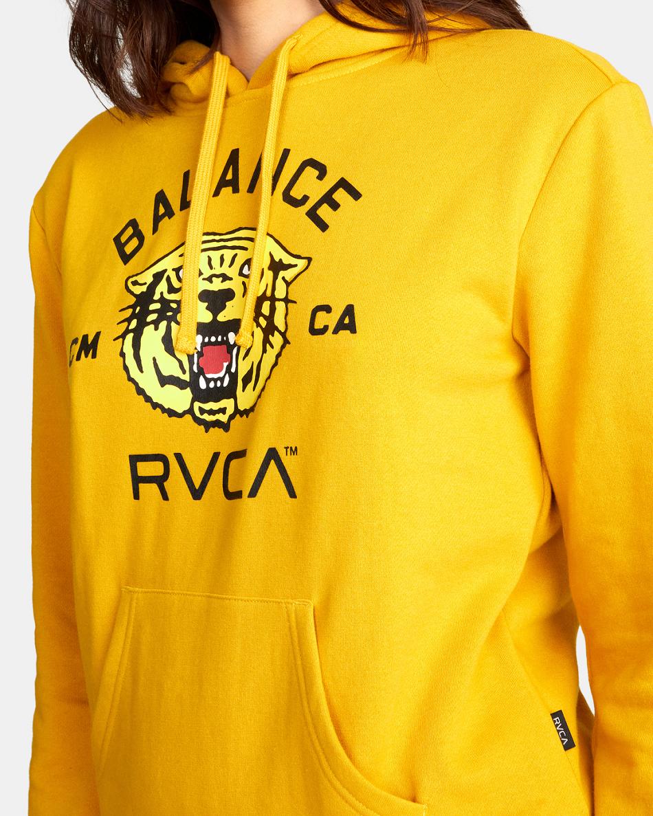 Ropa De Casa Rvca Squadron Hoodie Mujer Doradas | QCOUV50837