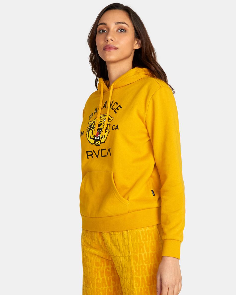 Ropa De Casa Rvca Squadron Hoodie Mujer Doradas | QCOUV50837