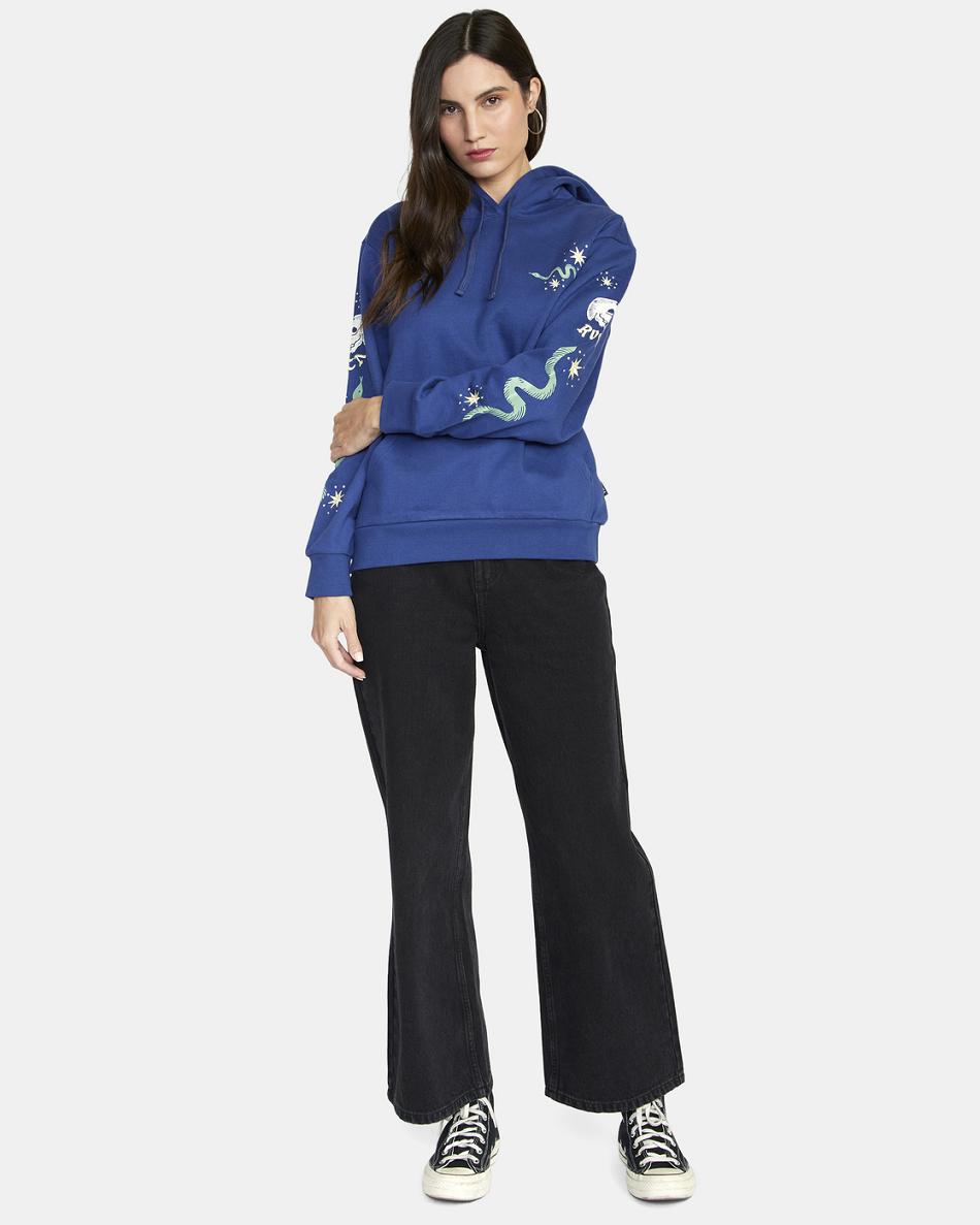 Ropa De Casa Rvca Tempted Hoodie Mujer Azules | CONZX67091