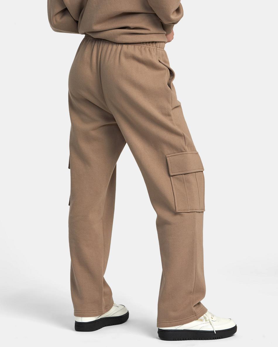 Ropa De Casa Rvca Test Drive Cargo Sweatpants Mujer Kaki Oscuro | TCOWZ96290