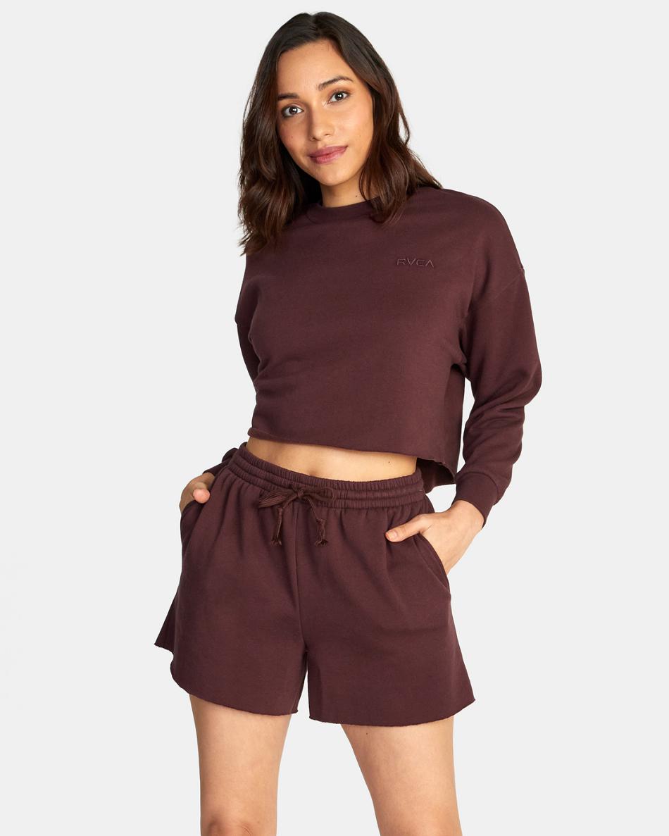 Ropa De Casa Rvca Test Drive Sweatshorts Mujer Espresso | LCOTR30524