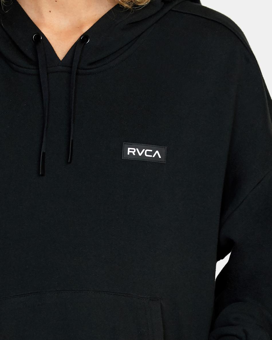 Ropa De Casa Rvca VA Essential Hoodie Mujer Negras | MCOHR66230