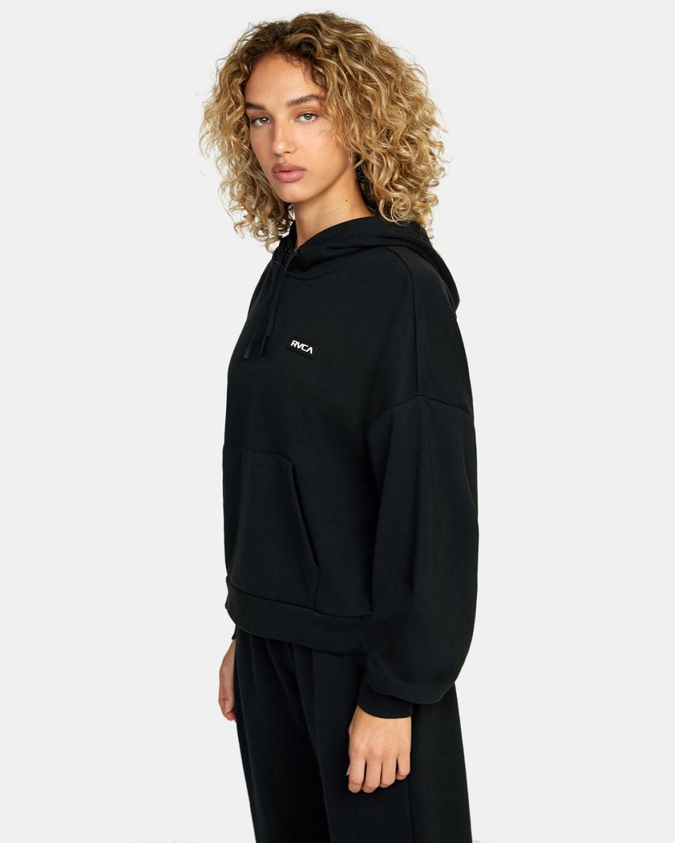 Ropa De Casa Rvca VA Essential Hoodie Mujer Negras | MCOHR66230