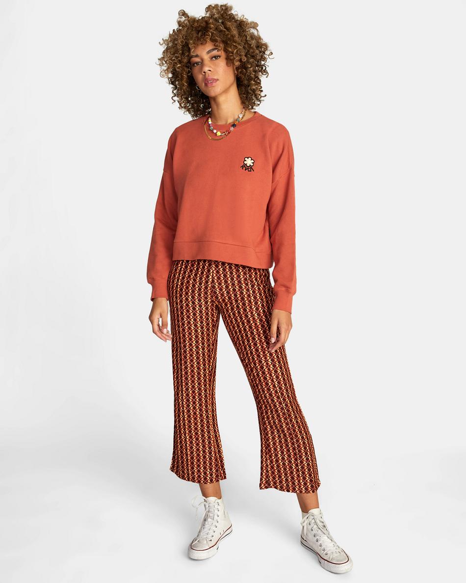 Ropa De Casa Rvca Vibe Terry Pullover Mujer Cinnamon | COEGJ33778