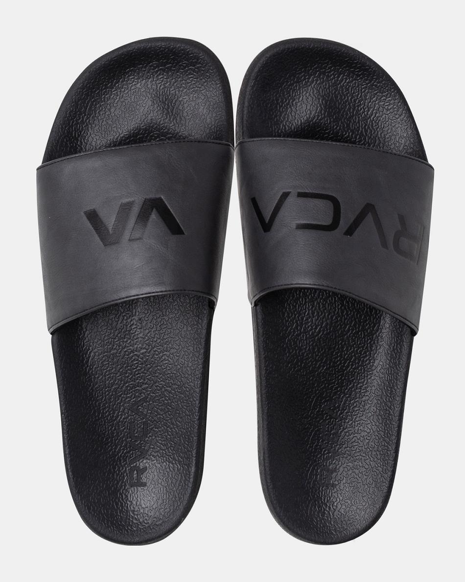 Sandalias Rvca RVCA Deporte Hombre Negras | COQCS62840