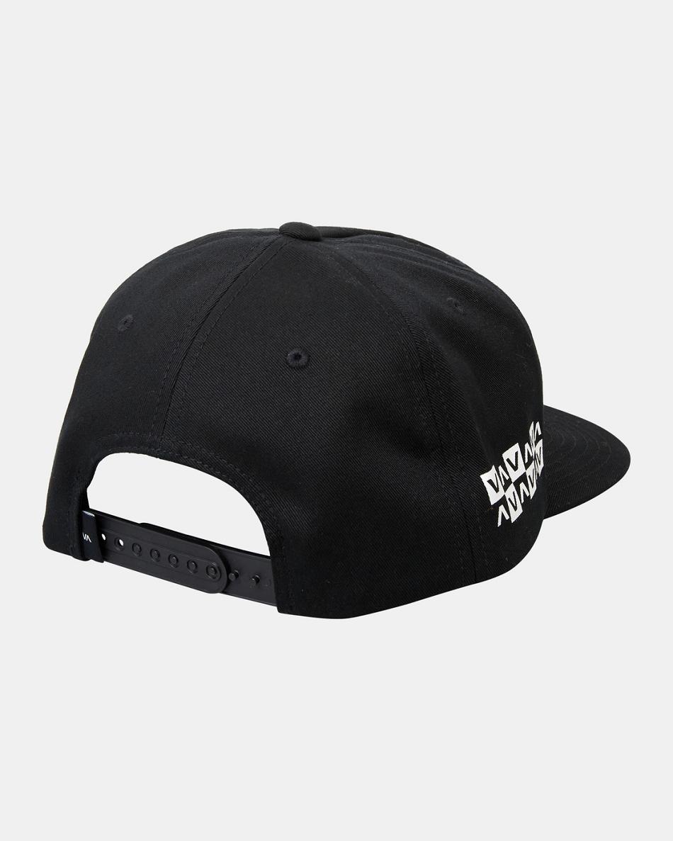 Sombreros Rvca Barron Mamiya Snapback Hombre Negras | FCOHY97482